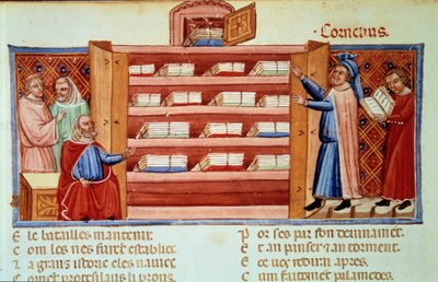 Cornelius Nepos discovers the History of Troy of Dares the Phrygian by Unknown artist