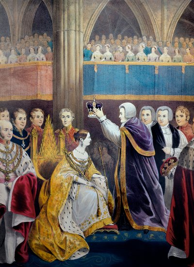 Coronation of Queen Victoria I of England in 1837 by Unknown artist