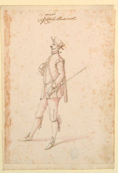 Costume Design: A Captain for a Ballet by Unknown artist