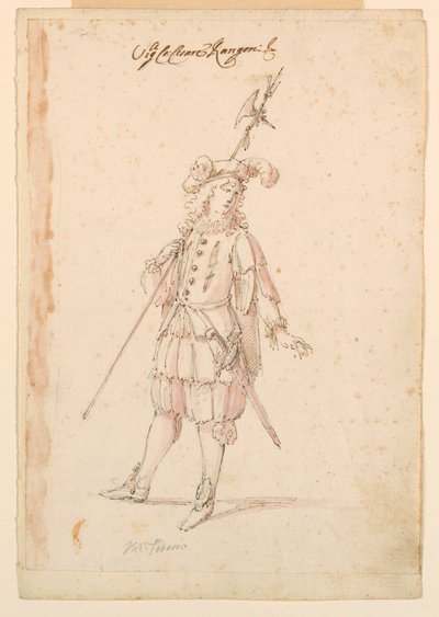 Costume Design: A German for a Ballet by Unknown artist