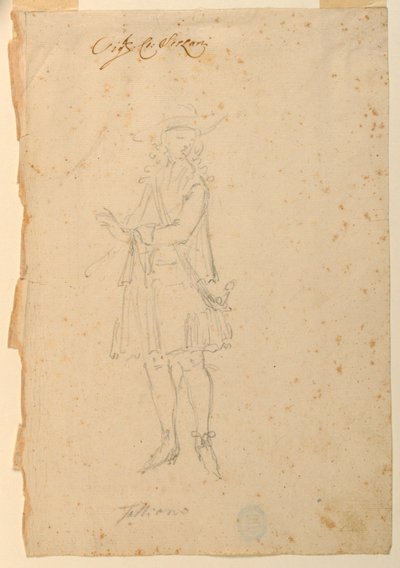 Costume Design: A Man of the World for a Ballet by Unknown artist