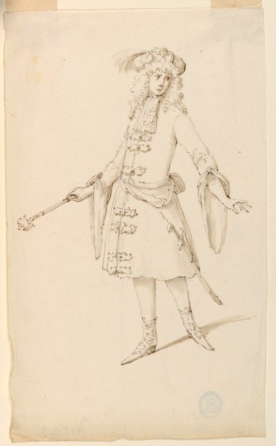 Costume Design: A Nobleman, King, or Prince for a Ballet by Unknown artist