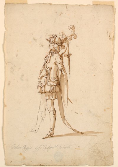 Costume Design: A Page for a Ballet by Unknown artist