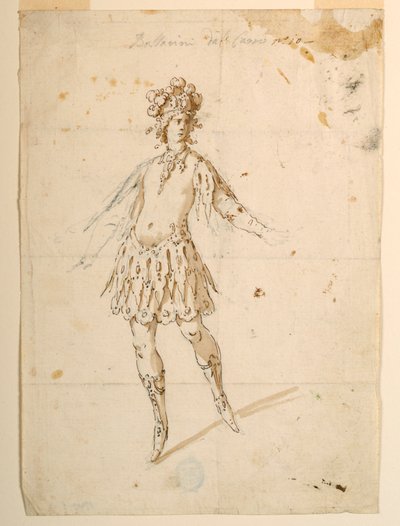 Costume Design: Dancer to Perform on a Chariot for a Ballet by Unknown artist