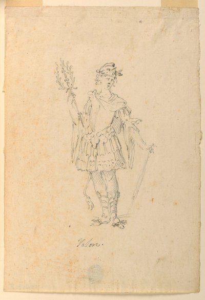 Costume Design: Valor for a Ballet by Unknown artist