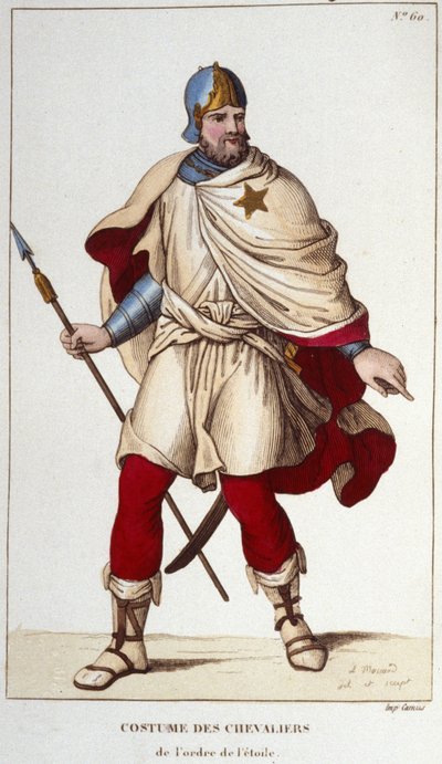 Costume of Knight of the Order of the Star, founded by John II the Good, in 1351 by Unknown artist