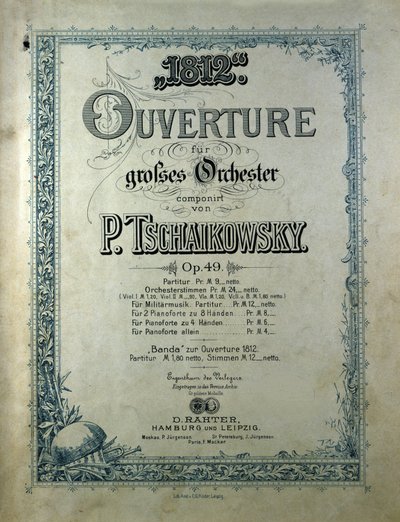 Cover of the opening score 