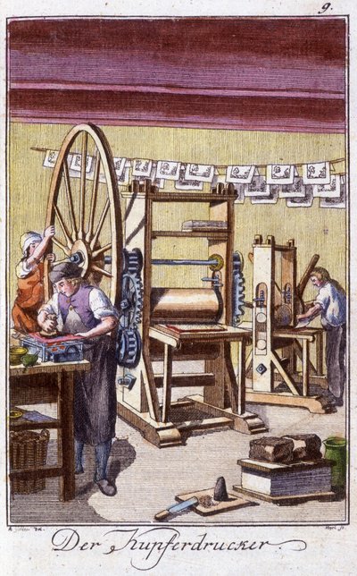 The Copper Engraver in His Workshop. From 