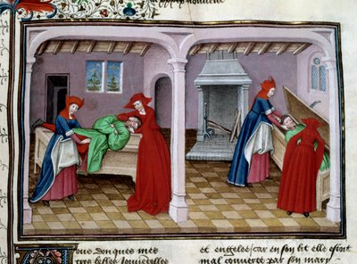 Death: A Patient in Agony, After His Death, His Body is Placed in a Coffin by Unknown artist