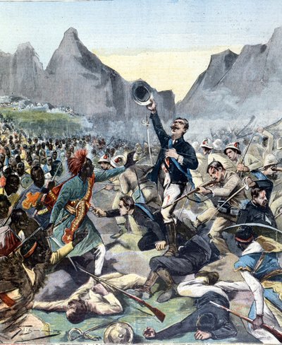 Death of Dabormida during the Battle of Adoua by Unknown artist