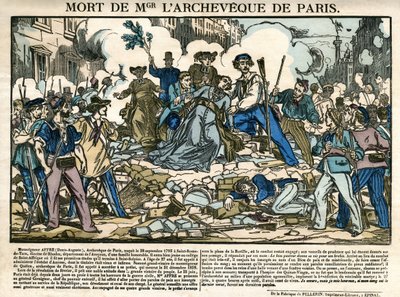 Death of Denis Auguste Affre, Archbishop of Paris by Unknown artist
