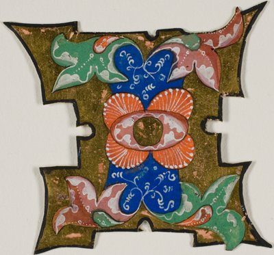 Decorated Initial "I" with Leaves from a Choir Book by Unknown artist