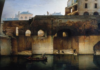 Demolition of the old Hôtel-Dieu; the "cagnards", in 1878 by Unknown artist