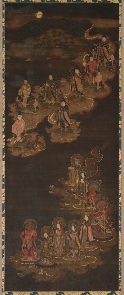 Descent of the Nine Luminaries and the Seven Stars at Kasuga by Unknown artist