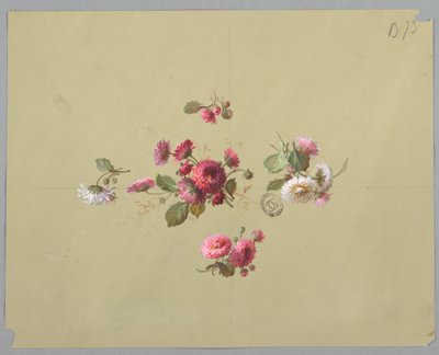 Design for Wallpaper and Textiles: Flowers by Unknown artist