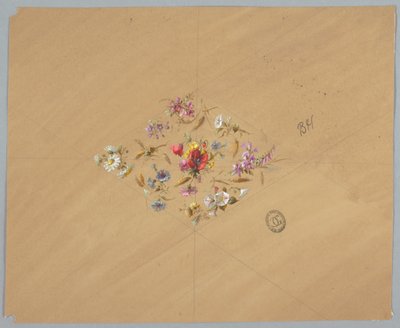 Design for Wallpaper and Textiles: Flowers by Unknown artist