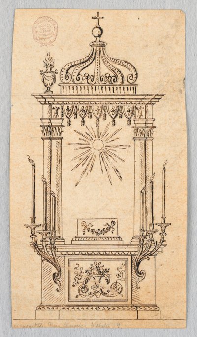 Design for a Baldacchino for the Exhibition of the Host by Unknown artist