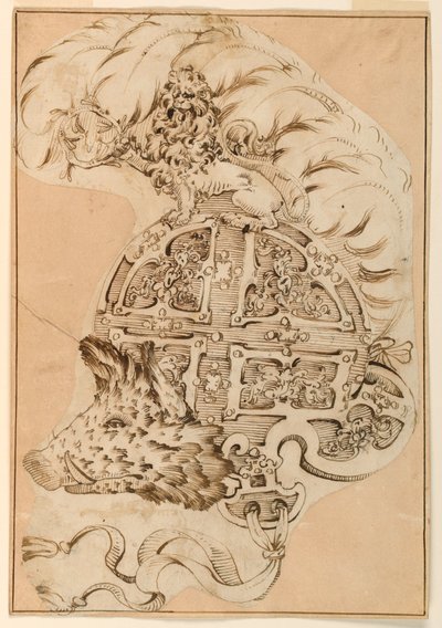 Design for a Decorative Burgonet by Unknown artist
