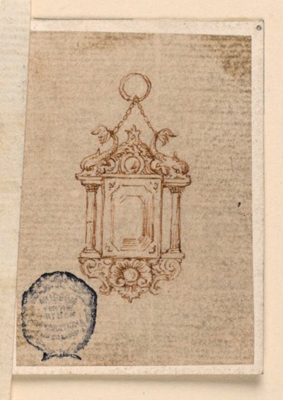 Design for a Pendant by Unknown artist