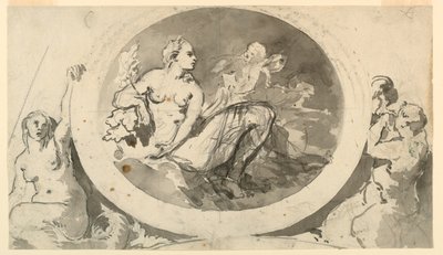 Design for a Wall Monument or Fountain by Unknown artist