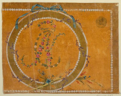 Design for an Embroidered or Woven Medallion by Unknown artist