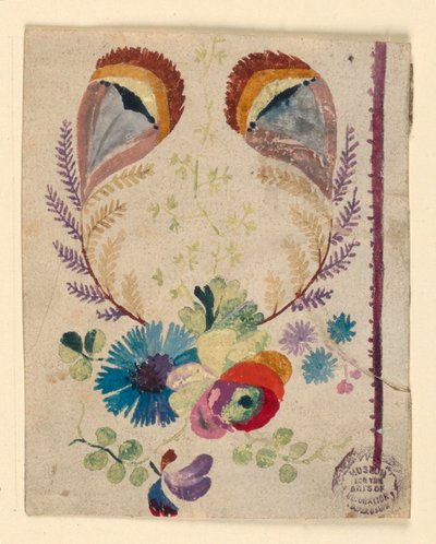 Design for an Embroidery Border Motif by Unknown artist