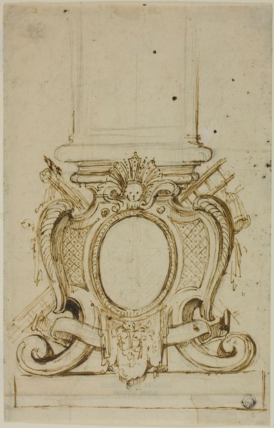 Design for the Base of a Pedestal by Unknown artist