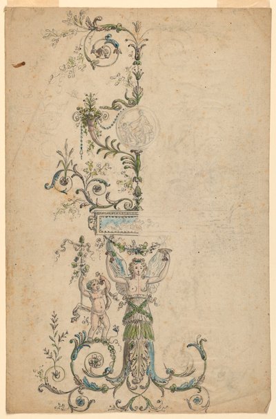 Design for the Decoration of a Panel by Unknown artist