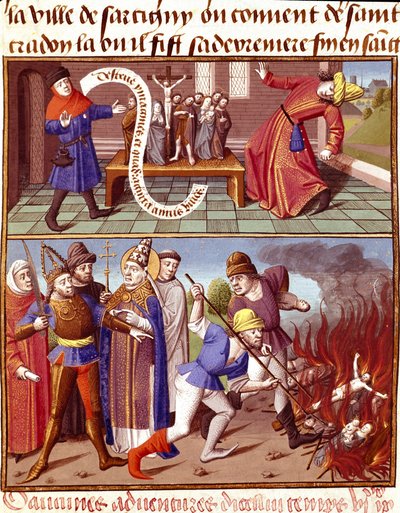 Destruction of sacred objects and intervention by Pope Gregory I the Great by Unknown artist