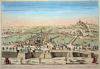 Detail View of the City of Lyon on the Banks of the Rhone and the Saone by Unknown artist