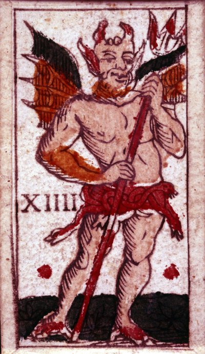 Devil Depicted on a Playing Card (18th Century) by Unknown artist