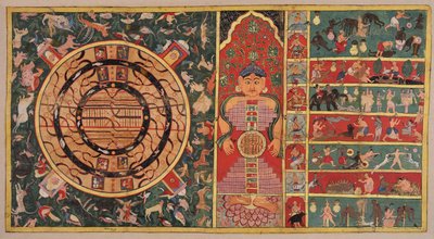 Diagrams of the Universe: The Two-and-a-Half Continents, the Universe in the Shape of a Person, and the Seven Levels of Hell by Unknown artist
