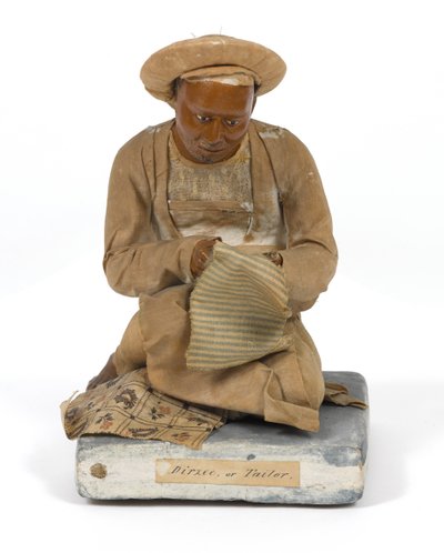 Dirzee, or Tailor, terracotta figurine, India, c.1880 by Unknown artist