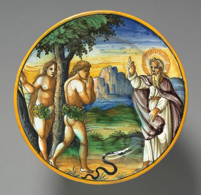 Dish Depicting the Expulsion by Unknown artist