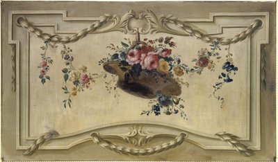 Door Overlay: Basket of Flowers by Unknown artist
