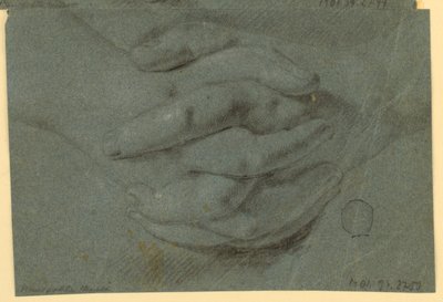 Drawing: A Study for Folded Hands by Unknown artist