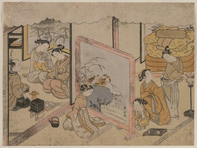 Drinking a Cup of Wine Before Retiring for Bed (From an Untitled Series) by Unknown artist