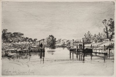 Egham Lock by Unknown artist