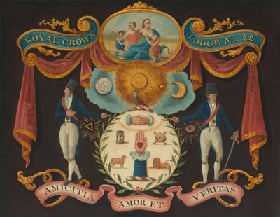 Emblems for Royal Crown Lodge No. 22, c.1810-15 by Unknown artist