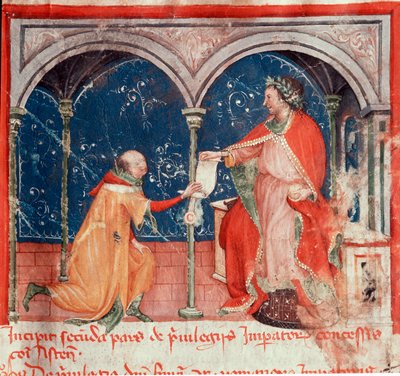 Emperor Frederic II of Hohenstaufen Conceiving Privileges to the City of Asti by Unknown artist