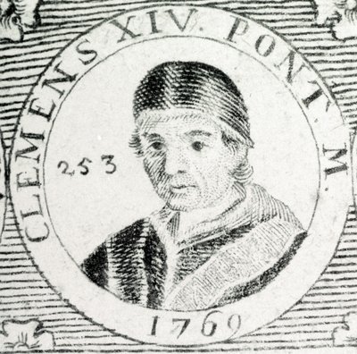 Engraving by Pope Clement XIV (1705 - 1774) by Unknown artist
