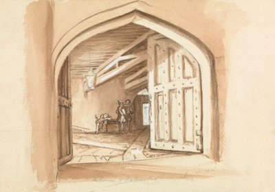 Entrance to Walmer Castle; Sketches of Doors by Unknown artist