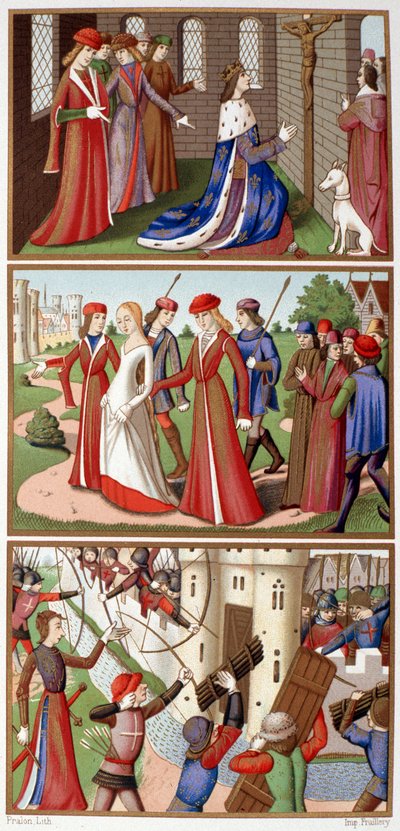 Episodes of the history of Charles VII and Joan of Arc (Fac simile of the miniatures of the vigils of King Charles VII) - in 