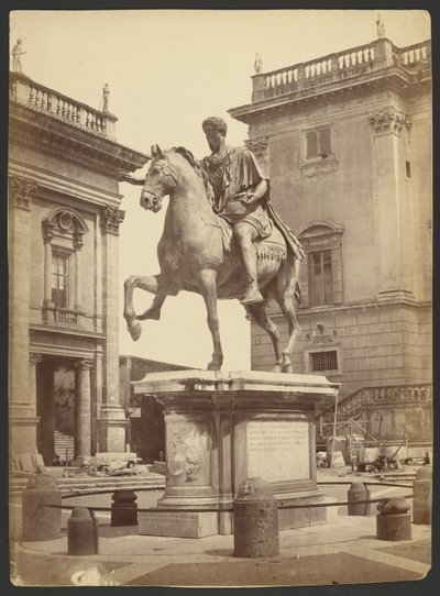 Equestrian Statue of Emperor Marcus Aurelius, Piazza Del Campidoglio, Rome by Unknown artist