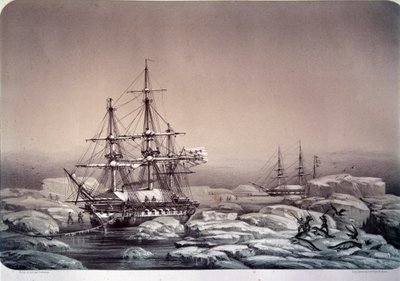 Expeditions in Antarctica (southern pole): the ship “Astrolabe” (new name of the “Shell”) by Jules Dumont d