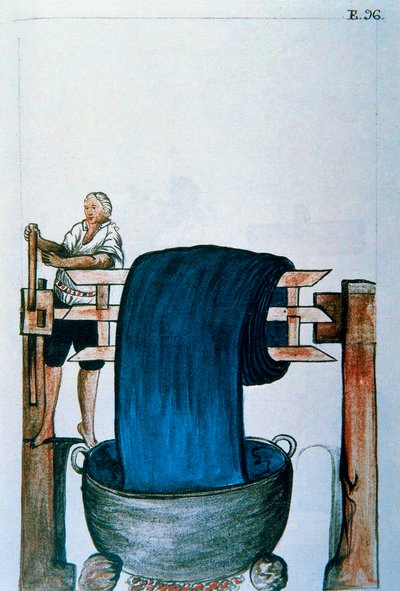 Fabric dye, from the book "Trujillo del Peru" or "Códice Martínez Compañón", by Baltazar Martinez Compañón y Bujanda, bishop of Trujillo (1782-1785) by Unknown artist