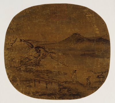 Fan mounted as an album leaf by Unknown artist