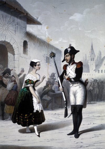 Fanny Persiani and Tamburini in the opera 