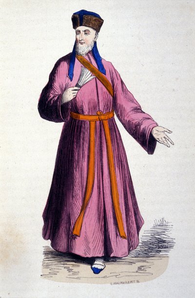 Portrait of Father Matteo Ricci (1552-1610), Italian Jesuit, founder of the Catholic mission in China by Unknown artist
