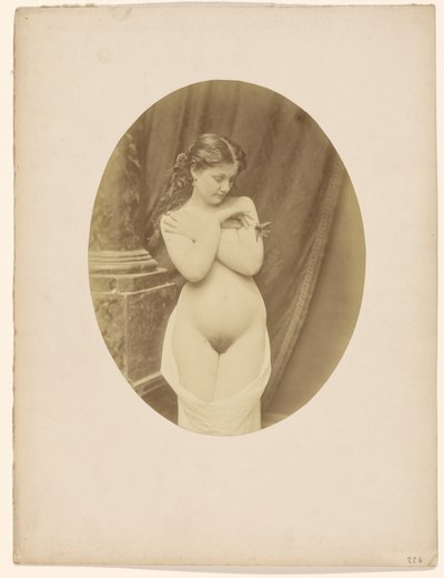 Female Nude with Hummingbird by Unknown artist